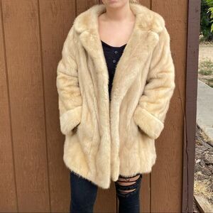 Vintage William Rosendorf Real Mink Fur Long Coat